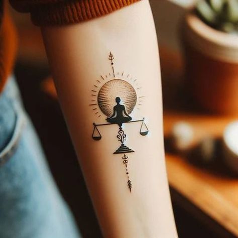 63 Stunning Spiritual Tattoo Ideas To Awaken Your Divine Essence – Tattoo Inspired Apparel Enlightenment Tattoos For Women, Tattoo Idea Spiritual, Greek Tattoos For Women Symbols, Advaita Vedanta Tattoo, Abundance Tattoos For Women, Self Mastery Tattoo, Spiritual Tattoos Couples, Sacral Chakra Tattoo Design, Spiritual Transformation Tattoo