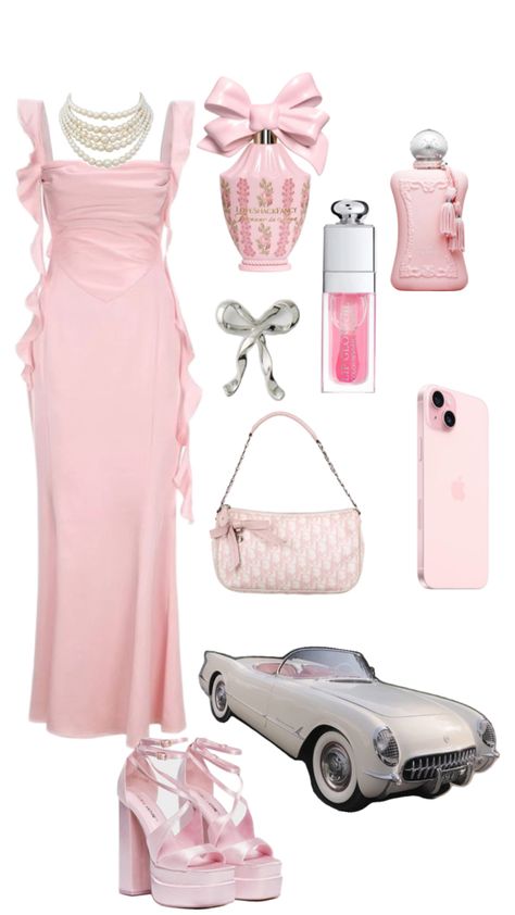 Dress Shein Outfit, Dreamy Aesthetic Fashion, Pink Dress Shein, Shein Outfit Ideas, Princess Inspired Outfits, Dreamy Aesthetic, Fashion Design Patterns, Dress Label, Casual Preppy Outfits