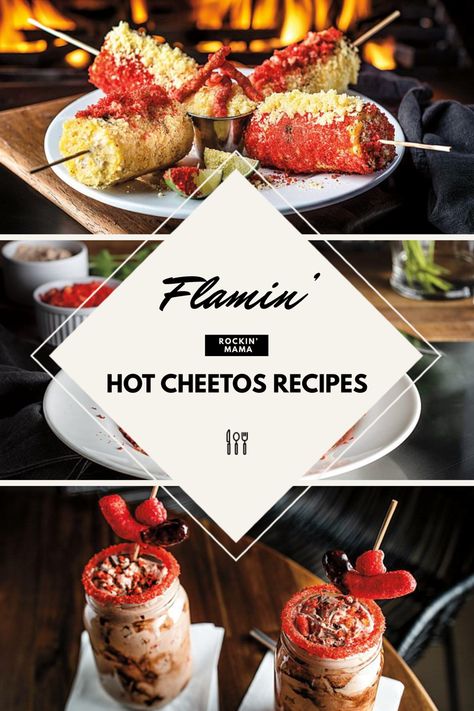 Flamin Hot Recipes, Hot Fries Recipe, Hot Cheeto Recipes Snacks, Food With Hot Cheetos, Flaming Hot Cheetos Chicken, Spicy Cheetos, Hot Cheetos Chicken, Flamin Hot Cheetos Aesthetic, Flamming Hot Cheetos Recipes