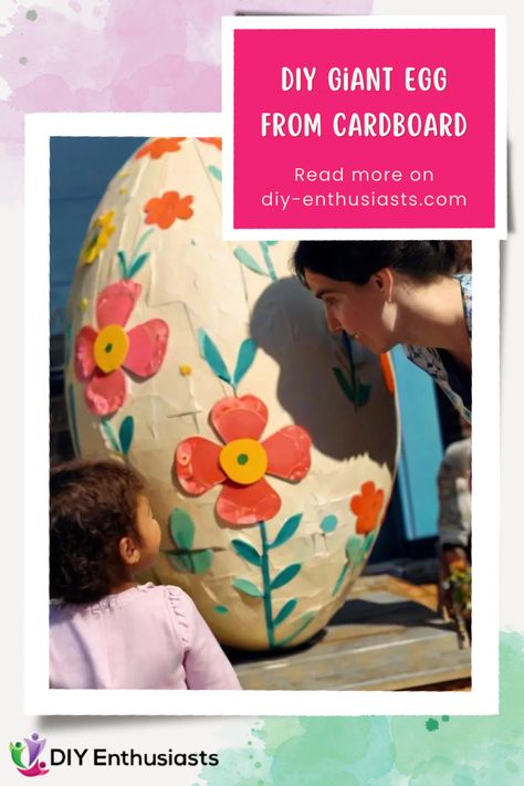 Whether it’s for Easter, a birthday, or just a fun weekend project, making a giant egg out of cardboard is easier than you think! So grab your scissors, glue, and a dash of creativity, and let’s get cracking! #eastercraft #diyeasterdecor #outdooreasterdecorations Diy Easter Treats, Paper Mache Eggs, Easter Treat Bags, Egg Carton Crafts, How To Craft, Easter Decorations Outdoor, Easter Crafts Diy, Easter Table Decorations, Weekend Projects