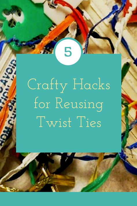 Not sure what to do with twist ties? Don't worry — there are plenty of ways to reuse twist ties. So put on your creative cap and get crafting! Twist Ties Crafts Ideas, Diy Twist Tie Bows, Diy Twist Ties, Twist Ties Crafts, Diy Twist Headband, Bread Ties Crafts, How To Make Twisted Headband, Bread Ties, Tie Storage