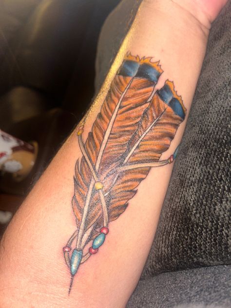 Turkey Feather Tattoo, Tattoo Forearm, Feather Tattoo, Turkey Feathers, Forearm Tattoo, Neck Tattoo, Girly Stuff, Girly Things, Tattoos For Women