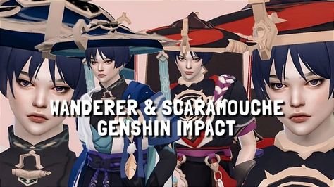 Wanderer and Scaramouche | Patreon Genshin Impact Sims 4 Cc Scaramouche, Sims 4 Scaramouche, Scaramouche Sims 4 Cc, Wanderer And Scaramouche, Genshin Sims 4 Cc, Sims 4 Genshin Impact Cc, Sims 4 Cc Genshin, Scaramouche Genshin, Wanderer Scaramouche