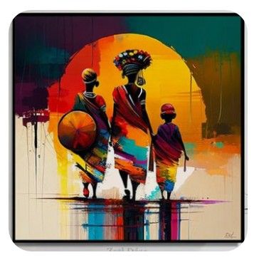 African Abstract Art, African Portraits Art, Africa Art Design, Canvas Painting For Beginners, African Artwork, Afrique Art, Motif Art Deco, African Paintings, African Wall Art