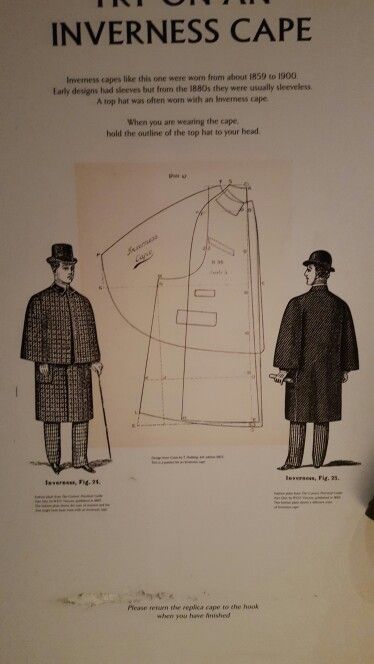 Inverness cape plan Inverness Coat, Cape Coat Pattern, Inverness Cape, Cape Sewing Pattern, Cape Sewing, Cloak Pattern, Victorian Men, Victorian Man, Cape Pattern