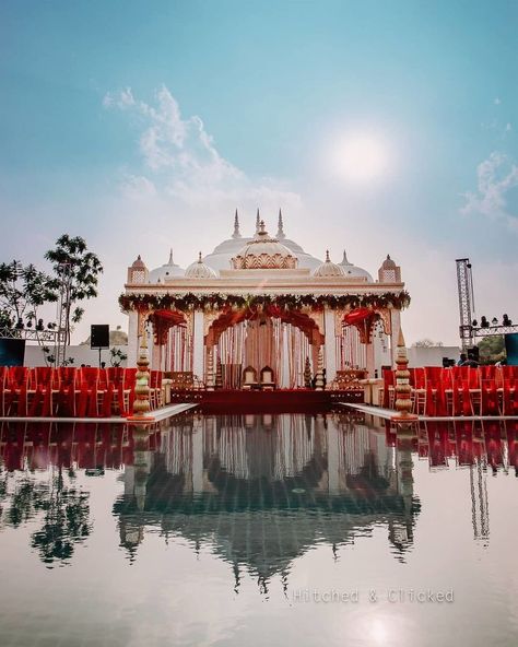 Photo From May 2020 - By Hitched and Clicked Mandap Wedding, Indian Wedding Venue, Royal Indian Wedding, Mandap Design, Indian Destination Wedding, Destination Wedding Decor, Palace Wedding, Wedding Entrance Decor, Mandap Decor