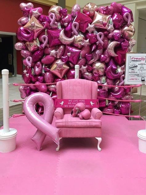 Ribbon Balloon, Survivor Party, Booth Props, Pink Ribbon, Balloon Decorations, Photo Booth, Motion, Balloons, Ribbon