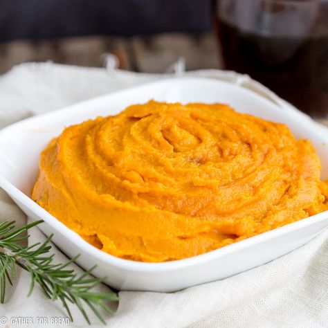 Maple Whipped Sweet Potatoes - Whipped sweet potatoes mashed with pure maple syrup. Perfect for your Thanksgiving dinner or great side dish for any meal. Whipped Mashed Sweet Potatoes, Maple Whipped Sweet Potatoes, Walnut Maple Roasted Sweet Potatoes, Maple Chipotle Sweet Potatoes, Maple Walnut Roasted Sweet Potatoes, Paleo Mashed Cauliflower, Whipped Sweet Potatoes, Potatoes Mashed, Pumpkin Puree Recipes