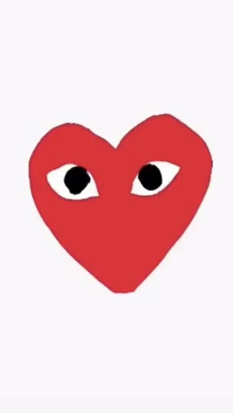 Cdg Heart, Heart Snap, Commes Des Garcons, Eye Wallpaper, Iphone Snap, Cdg Play, Heart Eye, Eyes Wallpaper, Sticker Iphone Case