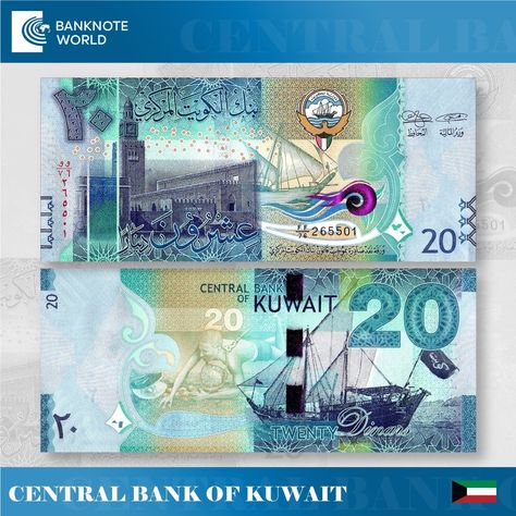 💎 Kuwait's Elegance in 20 Dinars! This 2014 banknote, graced in blue, features a majestic dhow and Al-Seif Palace on the front. The reverse showcases pearl diving traditions and the noble falcon. A tribute to Kuwait's maritime heritage! 🌊🦅 #KuwaitiCulture #20Dinars #worldwide #collectibles #uniquegifts #Smart #coins #playtime #NewsUpdate #banknoteworld #WorldNews #explorepage #banknote #collection #trading #businessowners #moneymindset #investments #california #canada #viralreels #hashtag Pearl Diving, Banknote Collection, Central Bank, Money Mindset, Paper Money, Bank Notes, Kuwait, Play Time, New World