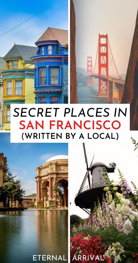 Planning to visit San Francisco? Here are the best secret places to visit in San Francisco, with offbeat San Francisco tips from a local.  San Francisco hidden gems | San Francisco Instagram | San Francisco photography ideas | San Francisco views | unique things to do in San Francisco, California | San Francisco locals guide | San Francisco like a local | alternative San Francisco | San Francisco off the beaten path | California travel | San Francisco travel | unique places in San Francisco Cool Places In San Francisco, Places To Visit Near San Francisco, Must Do In San Francisco, Stuff To Do In San Francisco, Bucket List San Francisco, 48 Hours In San Francisco, Travel To San Francisco, Hidden Gems San Francisco, San Fransico Things To Do