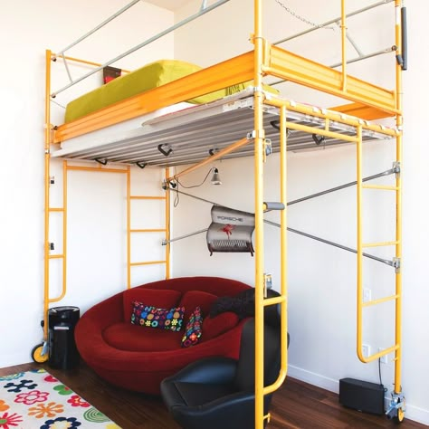 scaffold Suspended Bed, A Loft Bed, Large Wardrobe, Loft Bed Plans, Diy Loft Bed, High Sleeper, Triple Bunk, Cabin Bed, Kids Beds