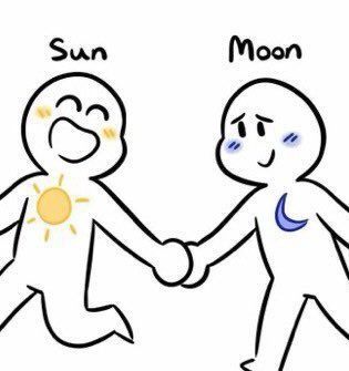 Ship Drawing, Moon And Sun, Funny Drawings, Funny Doodles, Cute Memes, 영감을 주는 캐릭터, Anime Poses Reference, Sun And Moon, Drawing Base