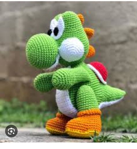 Cute Yoshi, Super Mario Crochet, Yoshi Amigurumi, Yoshi Plush, Mario Crochet, Crochet Hedgehog, Crocheted Fox Pattern, Crochet Animal Amigurumi, Crochet Pattern Amigurumi