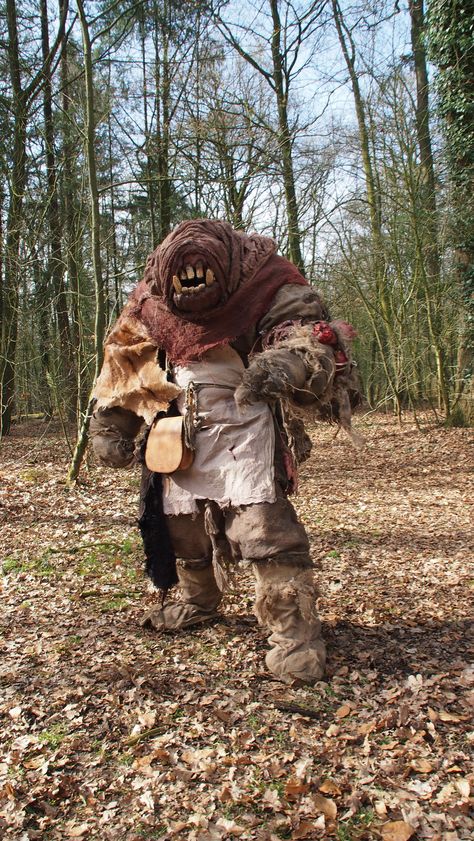 Brynn the troll, larp troll costume Larp Monster Costume, Troll Aesthetic, Ogre Costume, Larp Monster, Orc Cosplay, Orc Costume, Halloween Costumes 2022, Troll Costume, Monster Costumes