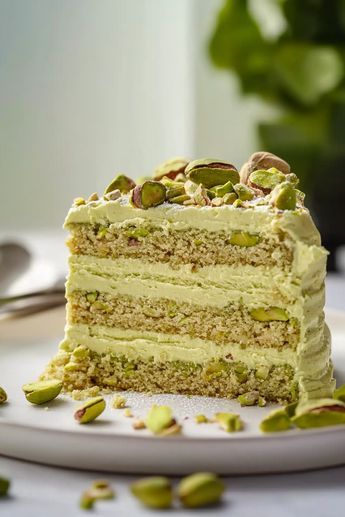 Learn to make Pistachio Dacquoise, a gorgeous dessert that combines crispy meringue and rich pistachio buttercream. Impressive, delicious, and easier than you think! Pistachio Dacquoise, Pistachio Meringue, Dacquoise Recipe, Pistachio Buttercream, Pistachio Brittle, Pistachio Cake Recipe, Sans Rival, Pistachio Dessert, Pistachio Recipes