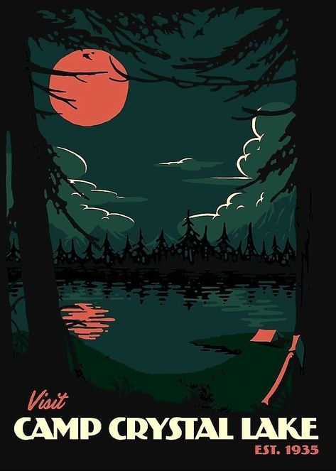 Jason Voorhees Wallpaper Aesthetic, Camp Crystal Lake Aesthetic, Jason Voorhees Aesthetic, Poster Terror, Horror Lockscreen, Pennywise 1990, Zelda Au, Jason Voorhees Art, Night Terror