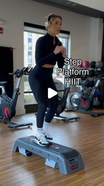 Hiit Step Workout, Step Platform Exercises, Step Workout Ideas, Step Exercises Workouts, Steps Exercises Workouts, Steps Group, 2024 Workout, Step Exercises, Hit Training