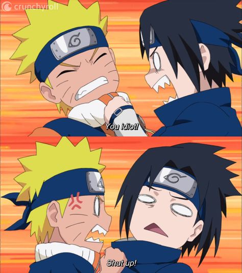 Naruto Funny Moments, Naruto And Sasuke Funny, Naruto Vs Sasuke, Naruto Teams, Sasuke Sakura, Naruto Sasuke, Naruto Sasuke Sakura, Naruto Shippuden Characters, Naruto Uzumaki Shippuden