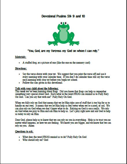 Fully Rely On God, Frogs For Kids, Frog Classroom, Rely On God, Bible Object Lessons, Preschool Bible, Calendar Time, Bible Study For Kids, Sunday School Activities