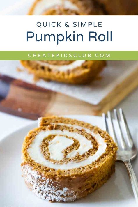 Our gluten-free pumpkin roll is a fall favorite! This easy pumpkin roll recipe is a moist pumpkin cake rolled with a delicious cream cheese filling to create the perfect dessert for the holiday season! Pumpkin Cake Filling, Gluten Free Pumpkin Roll, Pumpkin Roll Recipe Easy, Pumpkin Roll Recipe, Pumpkin Rolls, Roll Food, Pumpkin Rolls Recipe, Thanksgiving Desserts Table, Best Gluten Free Desserts