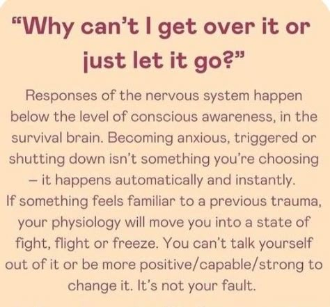 Freeze Mode, Let Go Of Someone, Be More Positive, Mental Health Facts, Just Let It Go, Conscious Awareness, Mental Health Therapy, Emotional Awareness, Let It Go