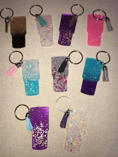 Tumbler Keychain Ideas, Cricut Mirror, Keychain Stuff, Cricut Keychains, Epoxy Keychains, Air Freshies, Handmade Air Freshener, Car Air Freshener Diy, Diy Resin Keychain