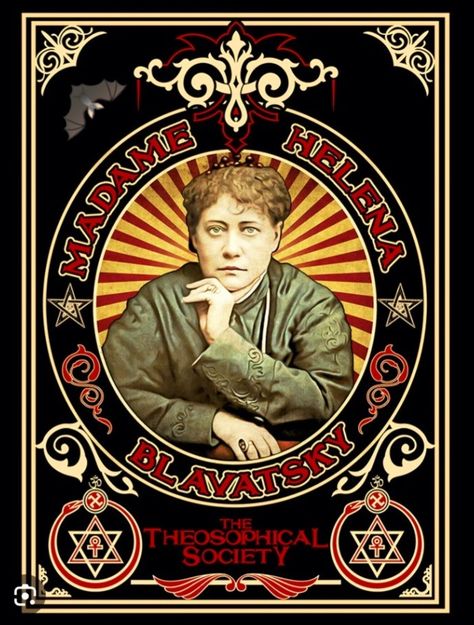 Helena Blavatsky, Theosophical Society, Spirit Medium, Spirituality Books, Printing Methods, Sale Poster, Science Fiction, Poster Design, Screen Printing