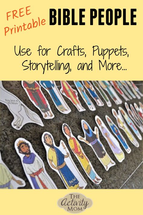 Bible Project Ideas, Making A Bible Craft, Bible Story Activities For Preschoolers, Teaching The Bible To Kids, Special Needs Ministry Ideas, Four Friends Bible Story Craft, God Made People Preschool Craft, Bible Stories For Kids Printable, Childrens Bible Lessons