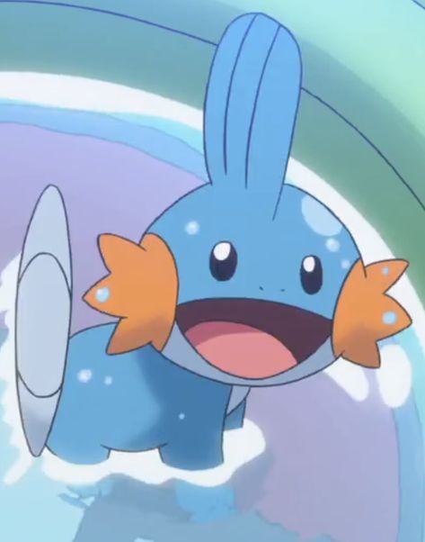 (258) Mudkip (Screenshot) Pokemon Swimming, Mudkip Pfp, Water Pokemon Trainer, Pokemon Journeys, Pokemon Starters, My Pokemon, Pokemon Trainer, Bugs Bunny, Descendants