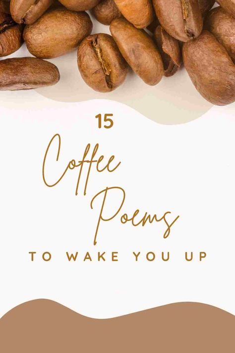 15 Coffee Poems To Wake You Up - aestheticpoems.com Coffee Poem, Coffee Poetry, Romantic Poems For Her, Fall Poems, William Blake Poems, Morning Poem, Autumn Poems, Chopped Liver, Small Poems