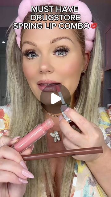 KELLY STRACK on Instagram: "Best affordable spring lip combo 💋💄  Products linked in bio 🫶  #makeup #beauty #makeuptutorial #makeupvideos #beautyvideos #makeupreels #beautyreels #makeuphacks #drugstoremakeup #affordablemakeup #lip #lips #lipcombo" Elf Lip Combos, Lip Color Combo, Pale Skin Lip Combo, Bridal Lip Combo, Lip Combo For Fair Skin, Summer Lip Combo, Lip Combos Drugstore, Lip Combos For Light Skin, Good Lip Combos