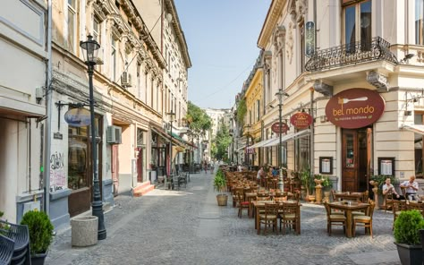 10 Gems of Eastern Europe • The Overseas Escape Bucharest Romania, Europe Tours, Medieval Town, Exposed Brick, Eastern Europe, Walking Tour, Old Town, Romania, Rome