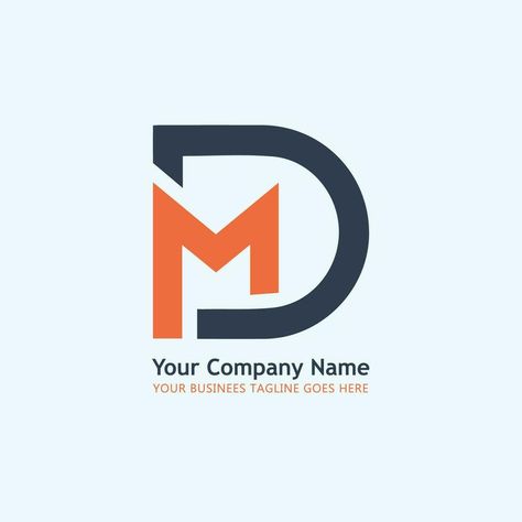 DM And MD Minimalist Logo Md Logo, Farm Machinery, Letter Logo Design, Minimalist Logo, Free Logo, Company Names, Vector Art, Vector Free, Logo Design