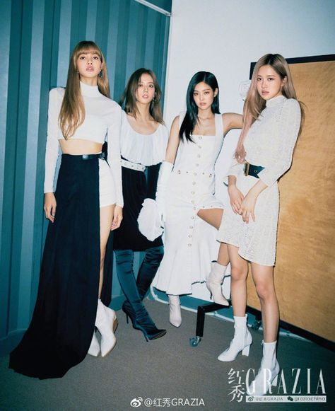 BLACKPINK For GRAZIA China Magazine October 2018 Issue Blackpink 2018, Grazia Magazine, Rosé Jisoo, Blackpink Blink, Lisa Rosé, Blackpink Video, Jennie Lisa, Kim Jisoo, Blackpink Photos