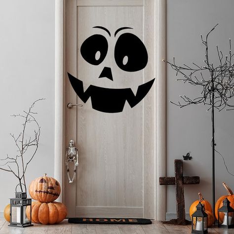 PRICES MAY VARY. Great Value Halloween Decoration:You will receive a set of Halloween demonic expression stickers, which perfectly match the Halloween theme and meet your Halloween decoration needs. Sticking to the door adds some Halloween atmosphere to your entire space Serving Halloween:Our Halloween demonic expression stickers set is made of high-quality PVC material, which is strong and easy to use, not easy to tear, has clear pattern printing, beautiful appearance, and is not easy to fade. Halloween Doorway, Halloween Door Decorations Classroom, Black Horror, Horror Funny, Office Halloween Decorations, Daycare Decor, Creepy Halloween Decorations, Door Sticker, Horror Themes