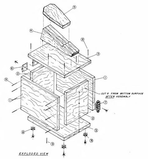 Shoeshine Box Plan Exploded Creative Project Ideas, Shoe Shine Box, Box Building, Travel Box, Shoe Shine, Box Diy, Unique Diy Gifts, Big Book, Diy Box