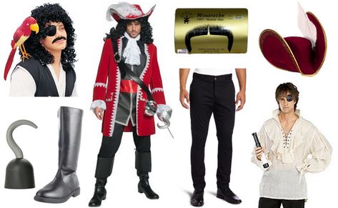 Captain Hook Costume Diy Captain Hook Costume, Fancy Pirate, Female Captain, Hook Costume, Captain Hook Costume, Captain Costume, Theater Costumes, The Lost Boys, Theatre Costumes