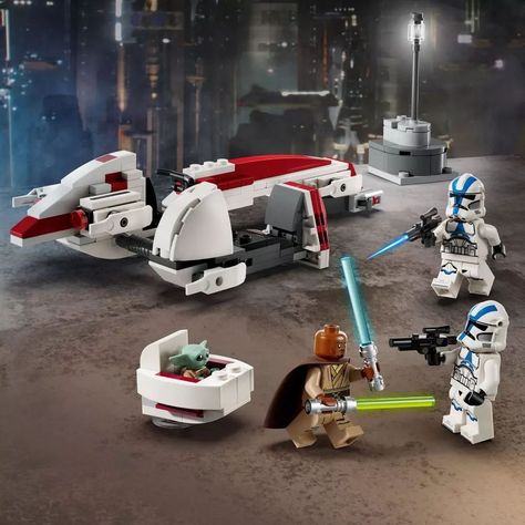 Barc Speeder, Star Wars Themed Gifts, The Mandalorian Season 3, Mandalorian Season 3, Star Wars Minifigures, Speeder Bike, Building Toys For Kids, Construction Lego, Shop Lego