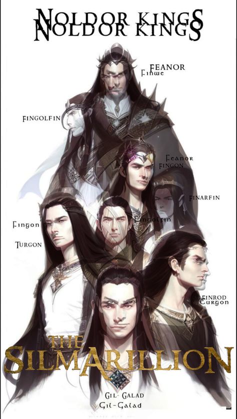 the silmarillion noldor kings 2023 The Silmarillion Art, Noldor Elves, Silmarillion Art, The Silmarillion, Fantasy Creatures Art, Jrr Tolkien, Alfred Hitchcock, Middle Earth, Creature Art