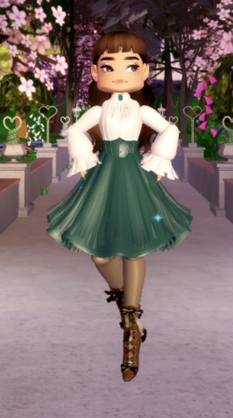 Light Academia Royale High Outfits, Easter Royale High Outfits, Royal High Pajamas, Darling Diva Outfit Royal High, Fancy Royale High Outfits, Green Royale High Outfits, Food For Thought Outfits Royale High, Royale High Outfits With Ww Heels, Royale High Easter Outfits