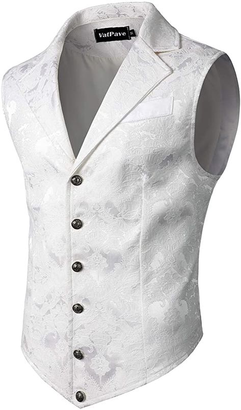 Waistcoat Men Casual, Victorian Vest, Mens Vest Casual, Business Vest, Waistcoat Men, Mens Suit Vest, Pirate Shirts, White Vest, Vest Designs