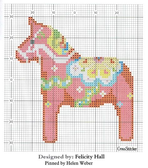 Cross Stitch Gallery, Postage Stamp Quilt, Swedish Weaving, Dala Horse, Cross Stitch Animals, Cross Stitch Patterns Christmas, Cross Stitch Patterns Free, Stitch Art, X Stitch