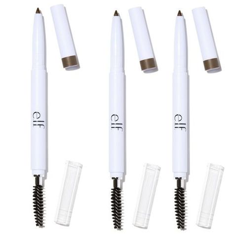 Instant Lift Eyebrow Pencil Trio, Brown by e.l.f.   #cosmetic #value #beauty Elf Eyebrow Pencil, Elf Eyebrow, Deep Black Hair, Blonde Eyebrows, Eyebrow Lift, E.l.f. Cosmetics, Medium Brown Hair, Fill In Brows, Eyebrow Growth