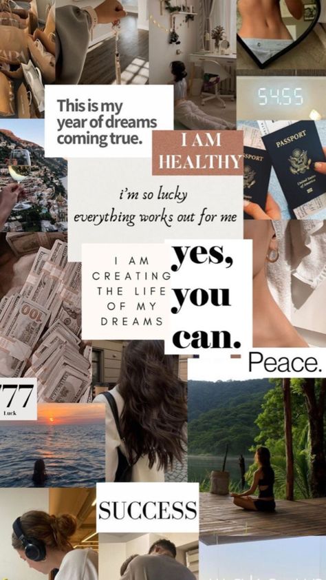 April Goals, Dream Bored, 2024 Lifestyle, Glamorous Interior Design, Creative Vision Boards, Goals 2024, Board Collage, Vision Board Diy, Vision Board Themes