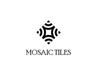 MOSAIC TILES by bysaule Mosaic Logo Design, Tile Logo Design, Mosaic Branding, Tile Logo, Art Deco Logo, Mirror Pattern, Logo Project, Geometric Logo, Online Logo