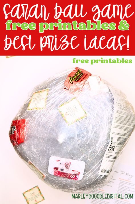 Make your holiday party unforgettable with the saran wrap ball game! This fun and easy Christmas game includes free printable challenge and coal cards to spice up the fun. Perfect for family gatherings, kids, or office parties, this game also comes with creative prize ideas to add excitement. Download your free printables today and get ready for holiday laughs! What To Put In Saran Wrap Ball, Kids Saran Wrap Ball Game, Christmas Games For Family Saran Wrap, Saran Wrapped Ball Game, Wrap Game Saran, Wrap Ball Christmas Game, Saran Wrap Game For Kids, Wrap Game Christmas, How To Play Saran Wrap Ball Game