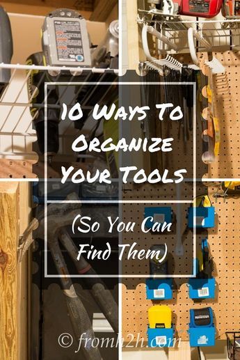 Organize Tools On Shelves, Organize Garage, Garage Redo, Hardware Display, Tool Storage Ideas, Furnace Room, Organize Tools, Toolbox Storage, Garage Projects