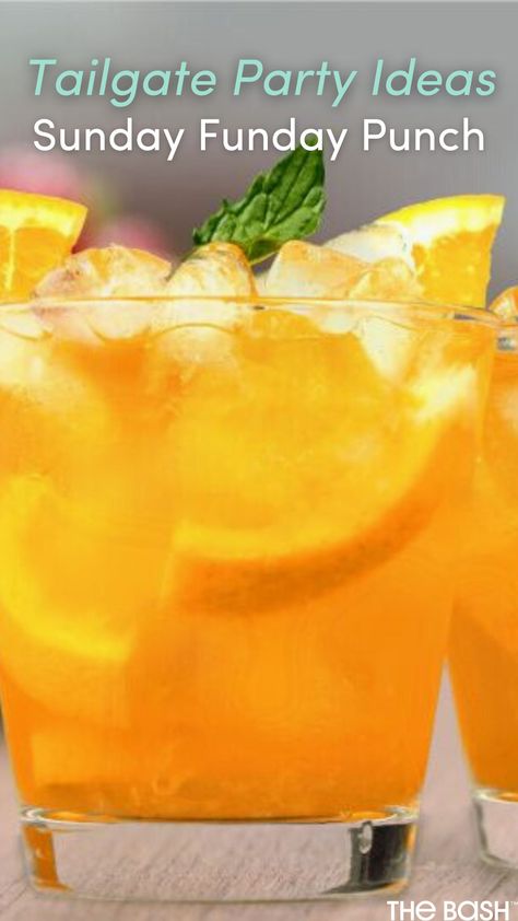 Plan the ultimate tailgate party with Sunday Funday Punch! 🏈 Click here for all the tailgate party ideas you’ll need to cheer on your team🎉 #thebash #partyideas #eventplanning #partyplanning #football #footballseason #tailgate #footballtailgate #tailgateparty #tailgatefood #tailgategames #tailgaterecipes #tailgateoutfit #tailgatefoodideas #superbowl #superbowlparty Superbowl Punch, Kids Tailgate Party, Kids Tailgate, Football Party Drinks, Tailgate Party Ideas, Superbowl Cocktails, Tailgate Drinks, Tailgate Ideas, Layered Taco Dip