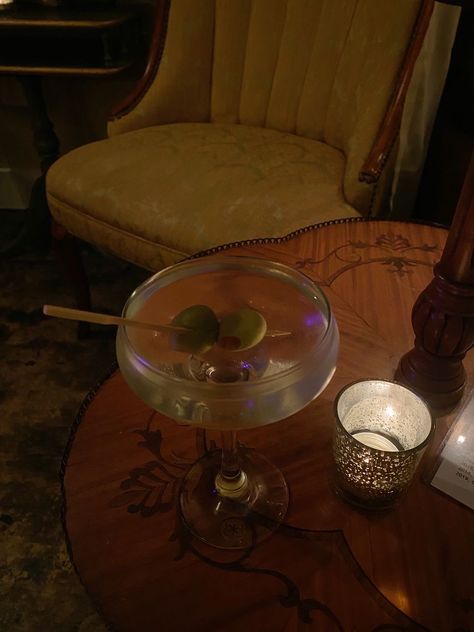 #martinis #dirtymartini #olive #alcohol #cocktails #cocktailrecipe #aesthetic #eveningvibes #nightcap #vodka #vodkacocktails #titos #charleston #fun #gno #girlsnightout #vibes #vibesandfeels #mood #moodboard #bar #cofc #eastcoast #atlanta #charlotte #photography #photooftheday #moodphotography Nightcap Aesthetic, Olives Aesthetic, Olive Aesthetic, Martini Please, Aesthetic Drink, Dirty Martini, Vodka Cocktails, Night Cap, Girls Night Out